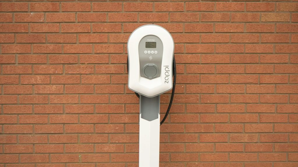 white and black power plug